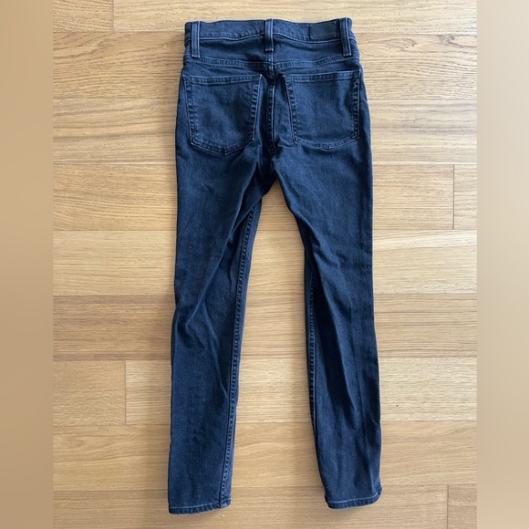 Something Navy Slit Hem Skinny Jeans Size 24 Sold Out - Picture 9 of 9